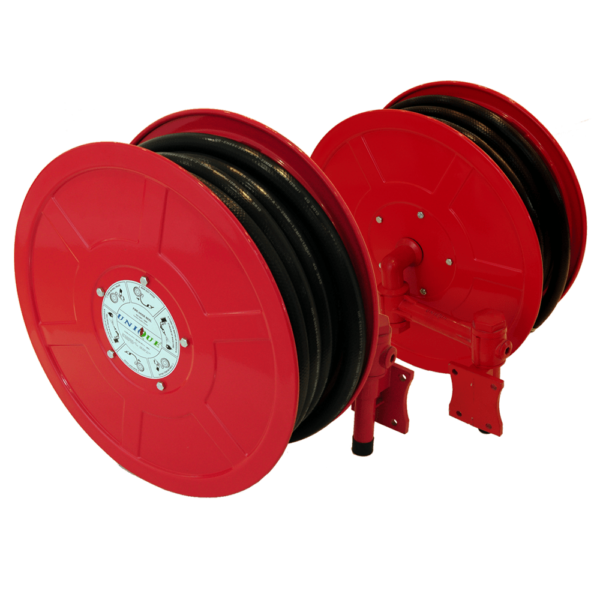 Fire Hose Reel Set c/w Brass Nozzle and 30m Hose